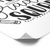 Eerste dag van de leerkracht van de derde klas poster (Hoek)