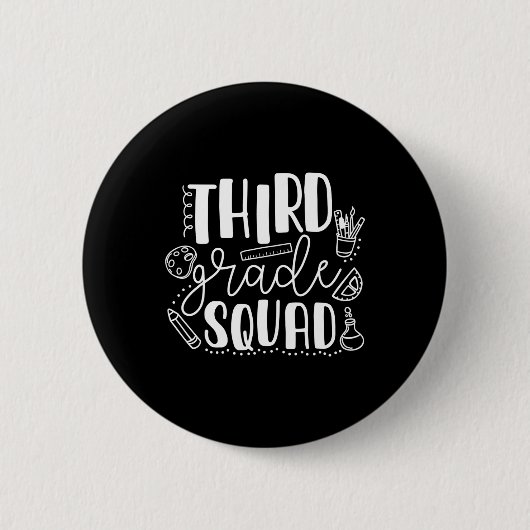 Eerste dag van de leerkracht van de derde klas ronde button 5,7 cm (Voorkant)