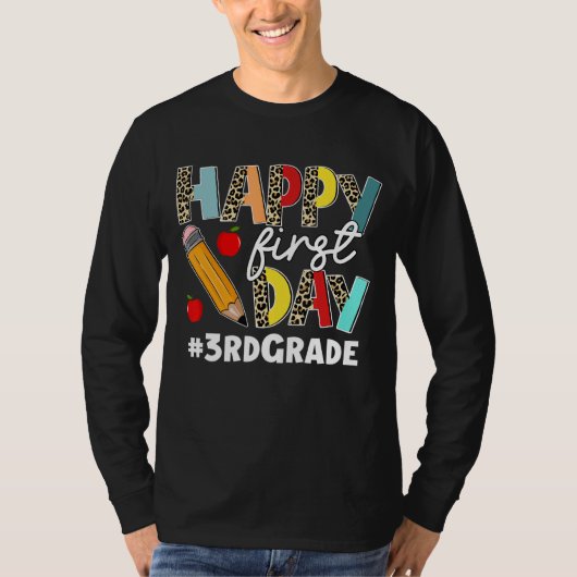 Eerste dag van de luipaard van het 3e klassepad na t-shirt (Voorkant)