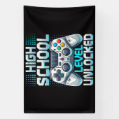 Eerste Dag Van De Middelbare School Niveau Ontgren Spandoek (Verticaal)