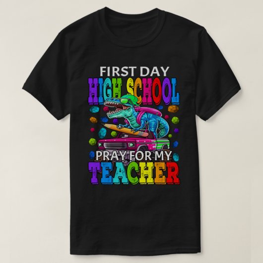 Eerste dag van de middelbare school voor mijn lera t-shirt (Design voorkant)