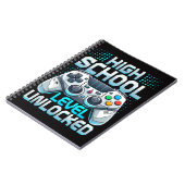 Eerste dag van de middelbare school vrijgespeeld  notitieboek (Linkerzijde)