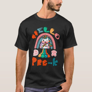 Eerste dag van de preklare leerkracht Hallo Prek t T-shirt