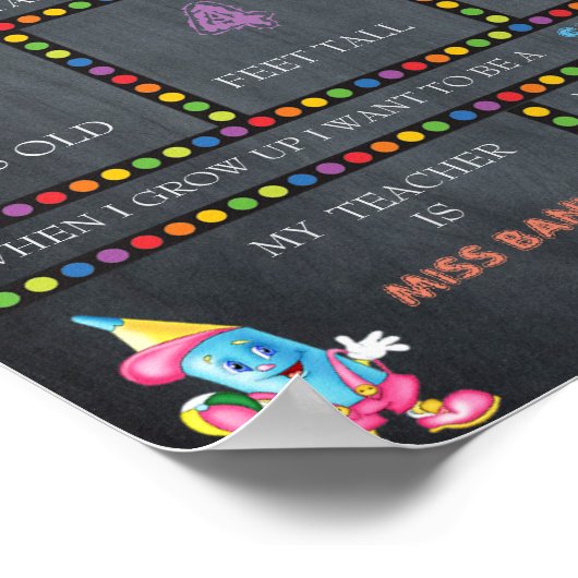 Eerste dag van de PRESCHOOL-gebarentaal, EERSTE GR Poster (Hoek)