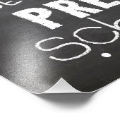 Eerste dag van de preschoolbord foto afdruk (Hoek)