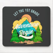 Eerste dag van de school 1e klas leraar waardering muismat (Voorkant)