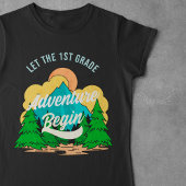 Eerste dag van de school 1e klas leraar waardering t-shirt