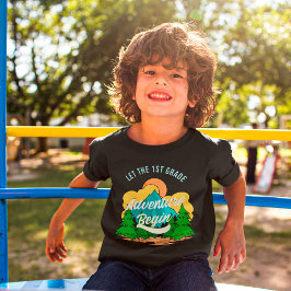 Eerste dag van de school 1e klas leraar waardering t-shirt