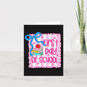 Eerste dag van de school Coquette Girly Pencil Ter Kaart