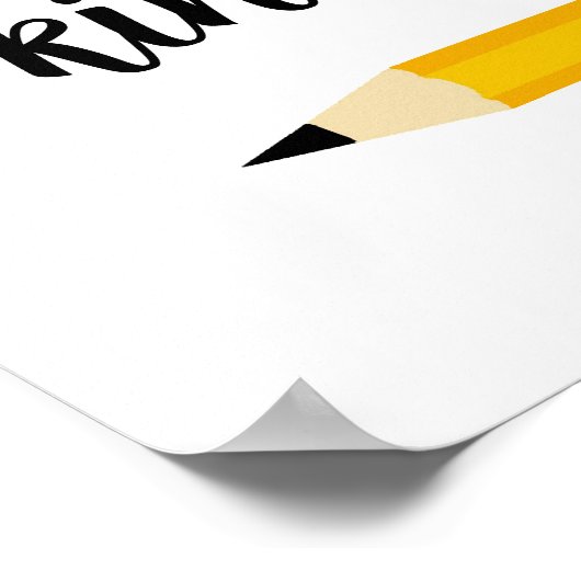 Eerste dag van de School Custom School Grade Poster (Hoek)