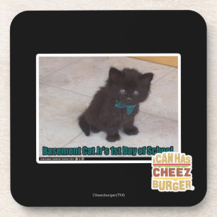 Eerste dag van de school drankjes onderzetter