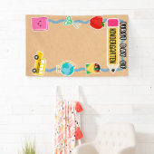 Eerste dag van de school foto achtergrond voor stu spandoek (Insitu)