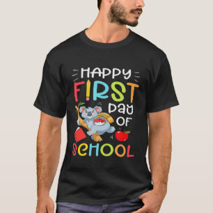 Eerste dag van de school Funny Koala Beer T-shirt