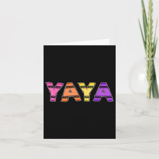 Eerste dag van de school kleuterschool Crayon Oma Kaart (Voorkant)