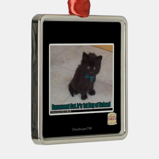 Eerste dag van de school metalen ornament (Rechts)