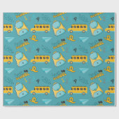 Eerste dag van de school Naadloos inpakpapier (Vlak)