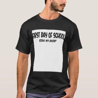 Eerste dag van de school teken mijn teken mijn sch t-shirt