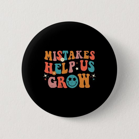 Eerste dag van de school Terug naar de schoolfoute Ronde Button 5,7 Cm (Voorkant)