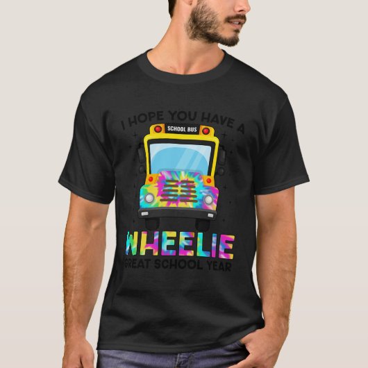 Eerste dag van de schoolbus chauffeur terug naar s t-shirt (Voorkant)