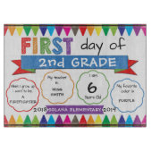 Eerste dag van de schoolraad Terug naar de school Snijplank (Voorkant)