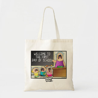Eerste dag van de schooltas tote bag
