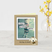 Eerste dag van de Sjabloon van de School voor Uw K (Gele Bloem)