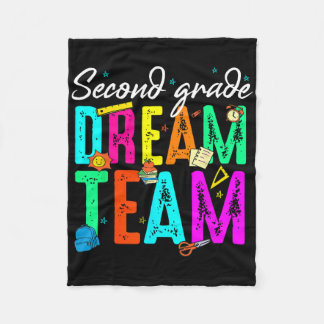 Eerste dag van de tweede klas droomteam terug naar fleece deken