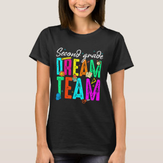 Eerste dag van de tweede klas droomteam terug naar t-shirt