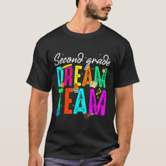 Eerste dag van de tweede klas droomteam terug naar t-shirt