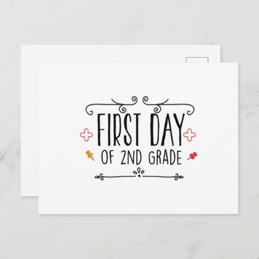 Eerste dag van de tweede rang briefkaart (Voorkant / Achterkant)