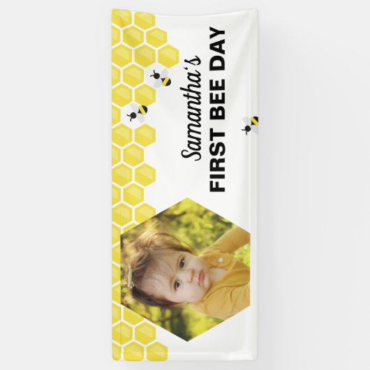 Eerste dag van de verjaardag van de Banner Honeyco (Verticaal)
