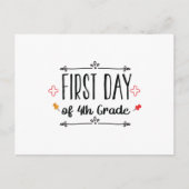 Eerste dag van de vierde graad briefkaart (Voorkant)