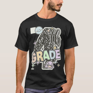 Eerste dag van de vierde graad compositie Notitieb T-shirt