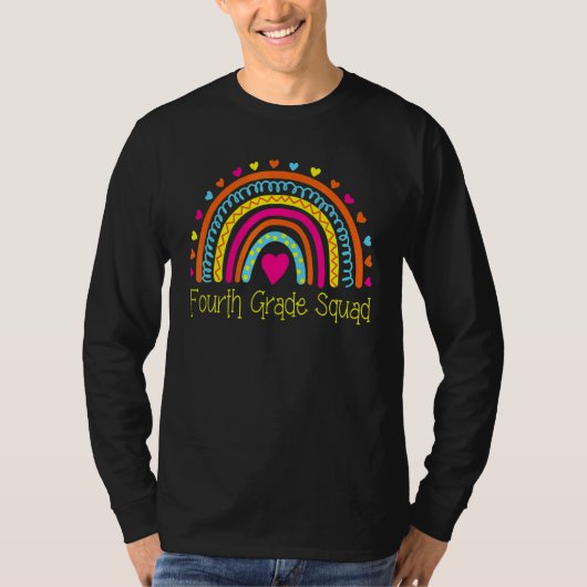 Eerste dag van de vierde klas van de school t-shirt (Voorkant)
