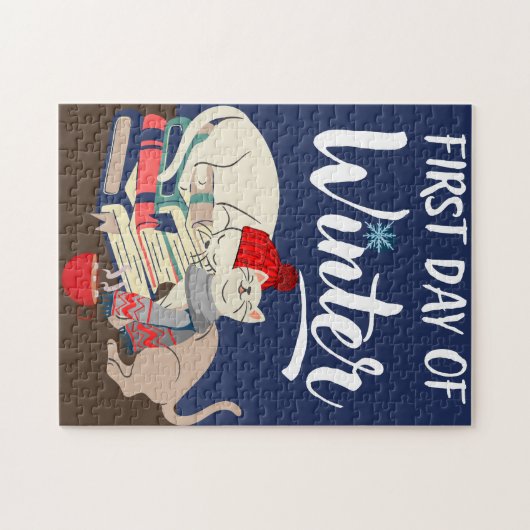 Eerste dag van de winter legpuzzel (Horizontaal)