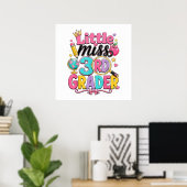 Eerste dag van derde kleine juf 3e klas poster (Thuiskantoor)