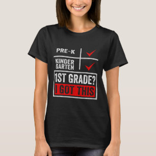 Eerste dag van eerste klas jongens meisjes terug n t-shirt