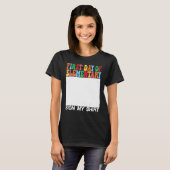 Eerste dag van Elementair teken Mijn laatste dag v T-shirt (Voorkant volledig)