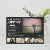 Eerste dag van Forever Movie Poster 5 Foto Bruilof Kaart (Staand voorkant)