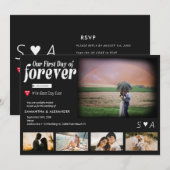 Eerste dag van Forever Movie Poster 5 Foto Bruilof Kaart (Voorkant / Achterkant)