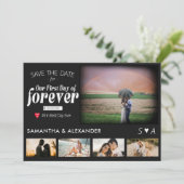 Eerste dag van Forever Movie Poster 5 Foto Bruilof Save The Date (Staand voorkant)
