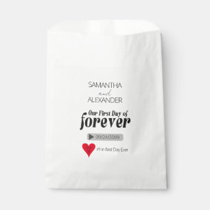 Eerste dag van Forever Movie Poster Hoesje Bruilof Bedankzakje