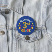 Eerste dag van groep 5 ronde button 7,6 cm (In situ)