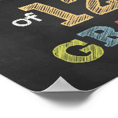 Eerste dag van het 12e klassebord poster (Hoek)