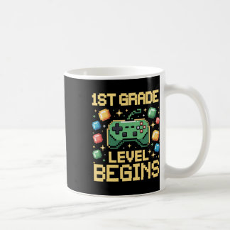 Eerste dag van het 1e leerjaar begint met gamen Ga Koffiemok