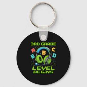 Eerste dag van het 3e leerjaar begint shirt Gamer  Sleutelhanger