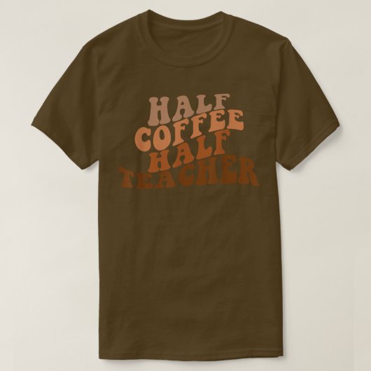 Eerste dag van het halfschoolleven van een halve k t-shirt (Design voorkant)
