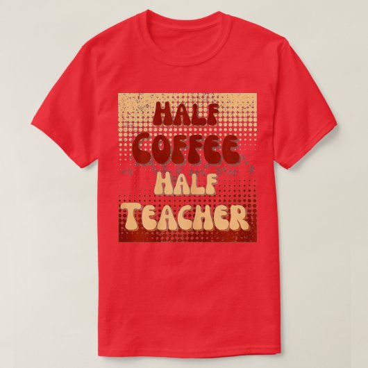 Eerste dag van het halfschoolleven van een halve k t-shirt (Design voorkant)