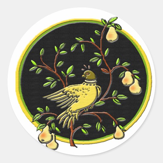 Eerste dag van het Kerst sticker #1 (Voorkant)