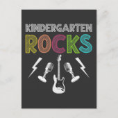 Eerste dag van het Kind Kindergarten Rocks Guitar  Briefkaart (Voorkant)